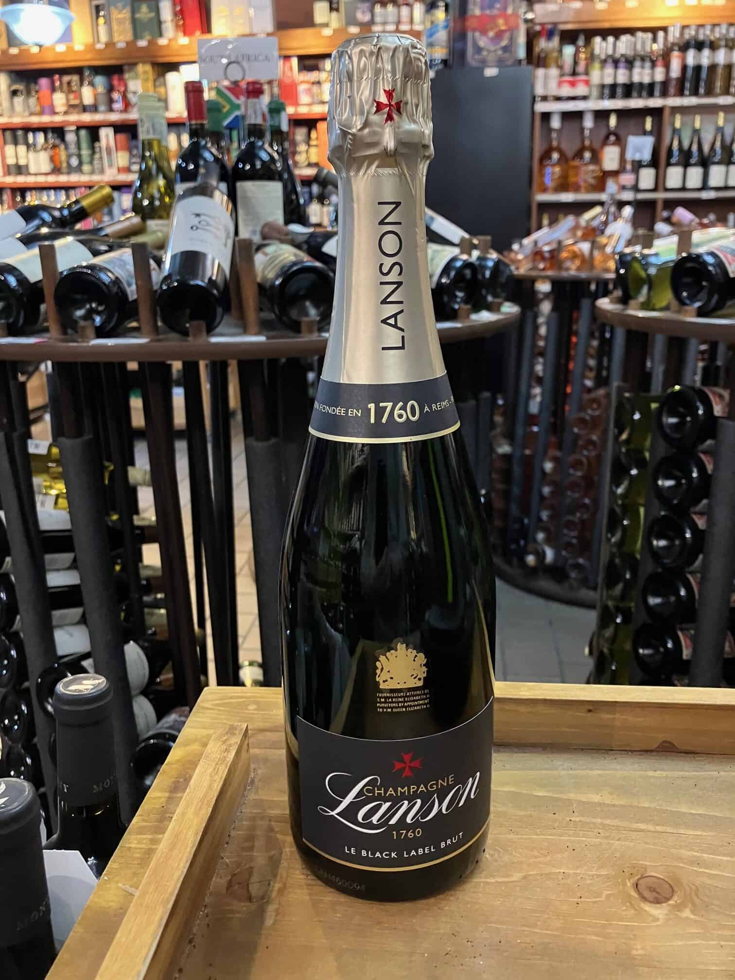 Brut Label | Ambassador Le Lanson Champagne Wines Black